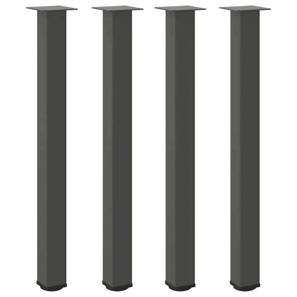 Couchtischbeine 4 Stk. Anthrazit 90-92 cm Stahl