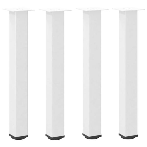 Couchtischbeine 4 Stk. Weiß 72-74 cm Stahl