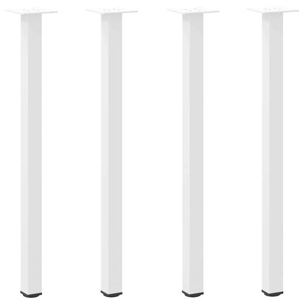 Couchtischbeine 4 Stk. Weiß 72-74 cm Stahl