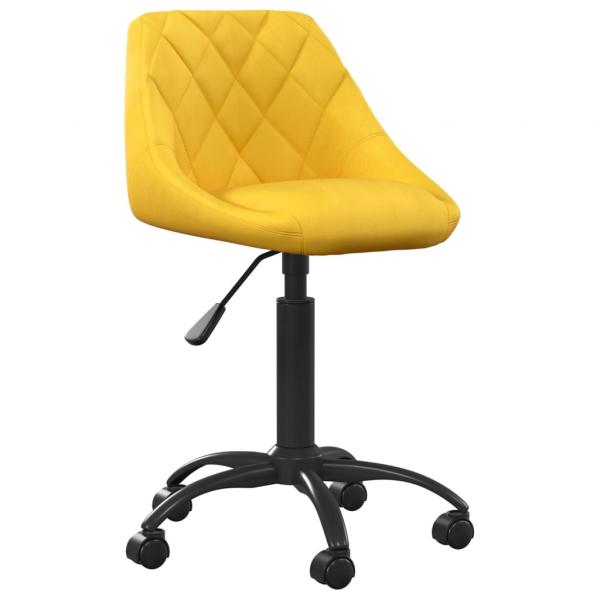 ARDEBO.de - Bürostuhl Senfgelb Samt