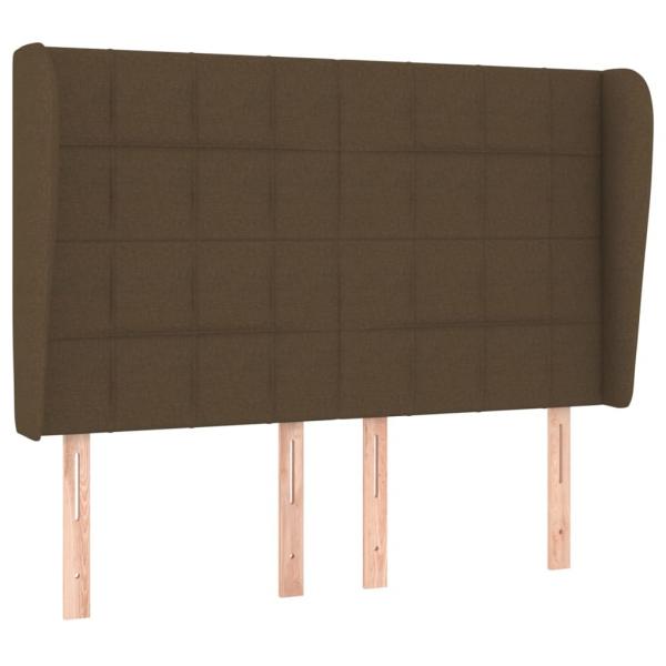 Boxspringbett mit Matratze Dunkelbraun 140x190 cm Stoff