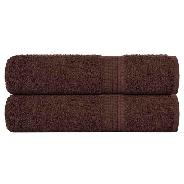 ARDEBO.de - Handtücher 2 Stk. Braun 50x100 cm 360 g/m² 100% Baumwolle