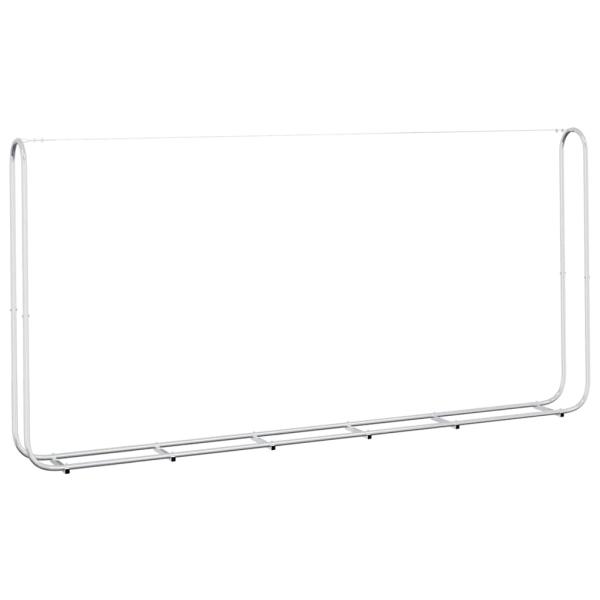 Brennholzregal mit Stahldraht 300x25x150 cm Verzinkter Stahl