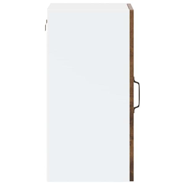 Küchen-Hängeschrank mit Glastür Porto Räuchereiche