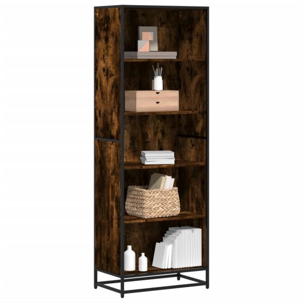 ARDEBO.de - Bücherregal Räuchereiche 60x35x170,5 cm Holzwerkstoff