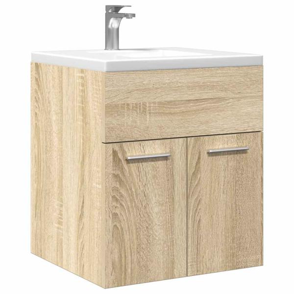 ARDEBO.de - Waschbeckenschrank Sonoma-Eiche 41x38,5x46 cm Holzwerkstoff