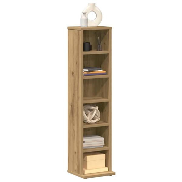 CD-Regal Artisan-Eiche 21x20x88 cm Holzwerkstoff