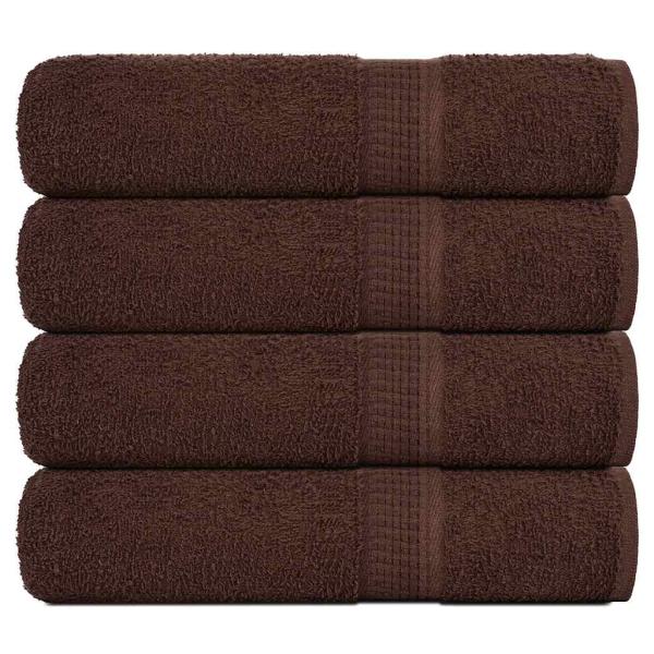 ARDEBO.de - Handtücher 4 Stk. Braun 50x100 cm 360 g/m² 100% Baumwolle