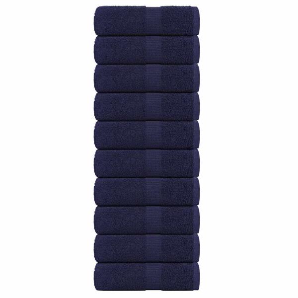 Seiftücher 10 Stk. Marineblau 30x30 cm 360 g/m² 100% Baumwolle