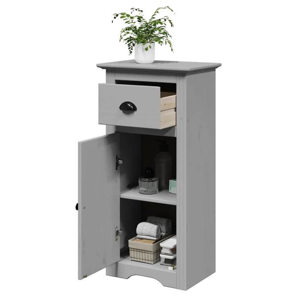ARDEBO.de - Badschrank BODO Grau 44x30x90 cm