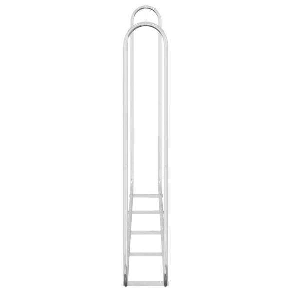 Brennholzregal mit Stahldraht 250x25x150 cm Verzinkter Stahl