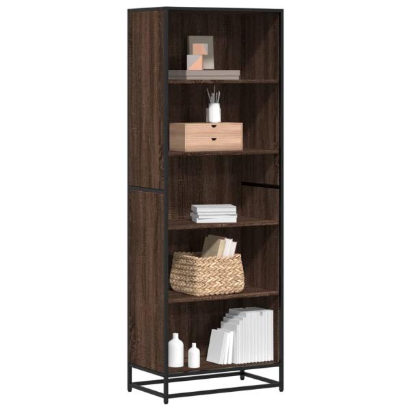 ARDEBO.de - Bücherregal Braun Eichen-Optik 60x35x170,5 cm Holzwerkstoff