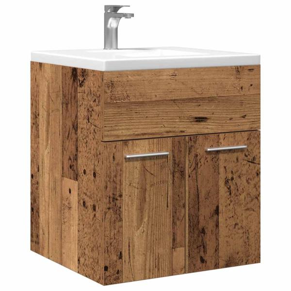 ARDEBO.de - Waschbeckenschrank Altholz-Optik 41x38,5x46 Holzwerkstoff