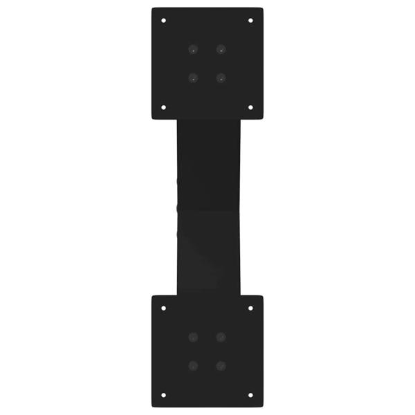 Couchtischbeine X-Form 2 Stk. Schwarz 60x(30-31) cm Stahl