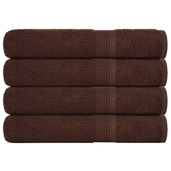 ARDEBO.de - Saunatücher 4 Stk. Braun 80x200 cm 360 g/m² 100% Baumwolle
