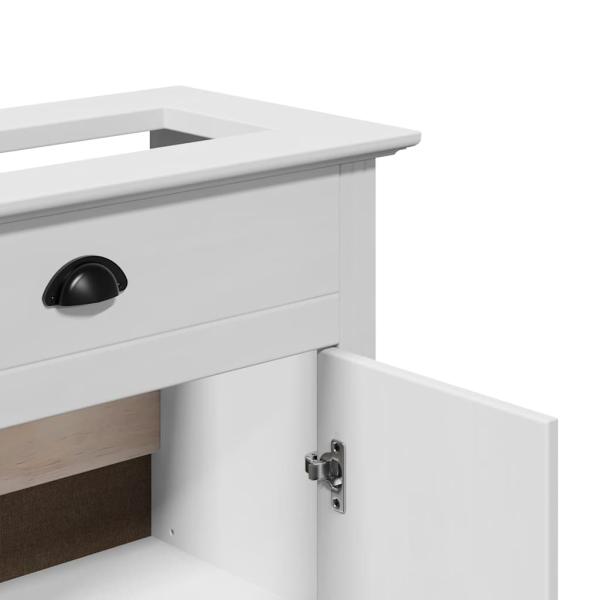 ARDEBO.de - Waschbeckenunterschrank BODO Weiß 70x35x80 cm