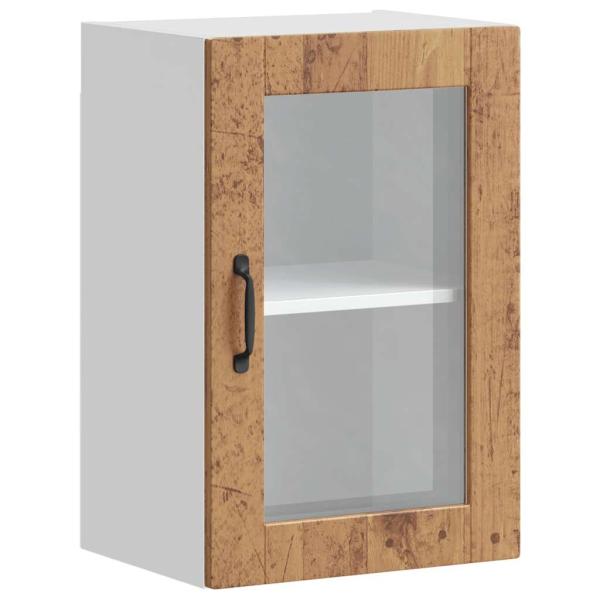 Küchen-Hängeschrank mit Glastür Porto Altholz-Optik