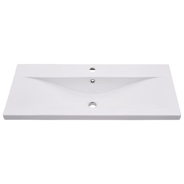 5-tlg. Badmöbel-Set Betongrau Holzwerkstoff