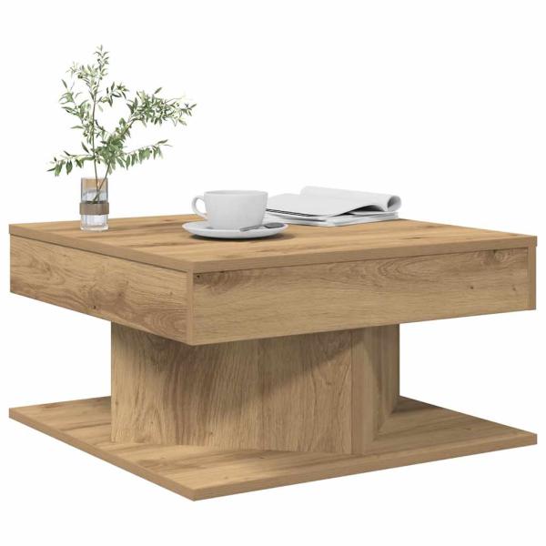 ARDEBO.de - Couchtisch Artisan-Eiche 55x55x30 cm Holzwerkstoff
