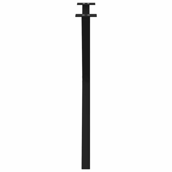 Esstischbeine X-Form 2 Stk. Schwarz 80x(72-73) cm Stahl