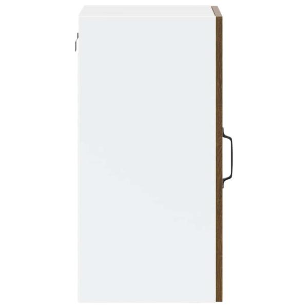 Küchen-Hängeschrank mit Glastür Porto Braun Eichen-Optik