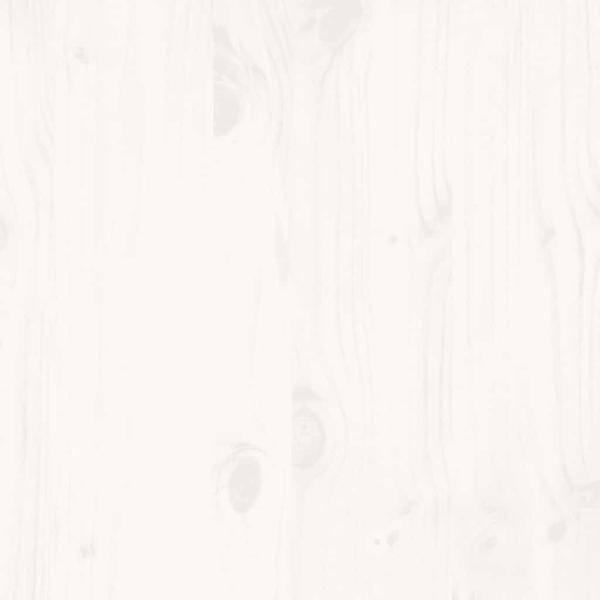 Massivholzbett ohne Matratze Weiß 150x200 cm Kiefernholz