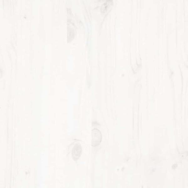 Massivholzbett ohne Matratze Weiß 160x200 Kiefernholz