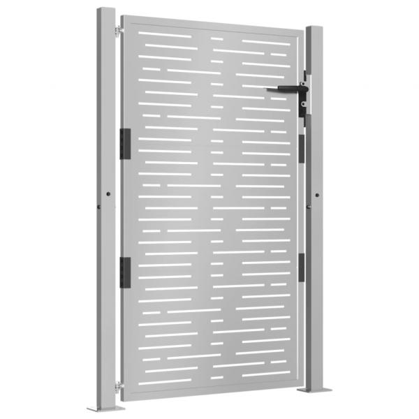 Gartentor 105x155 cm Cortenstahl Quadratisches Design