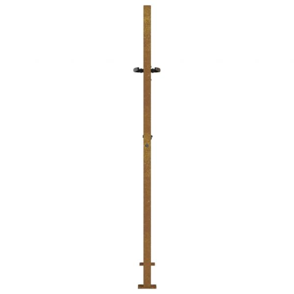 Gartentor 105x155 cm Cortenstahl Quadratisches Design
