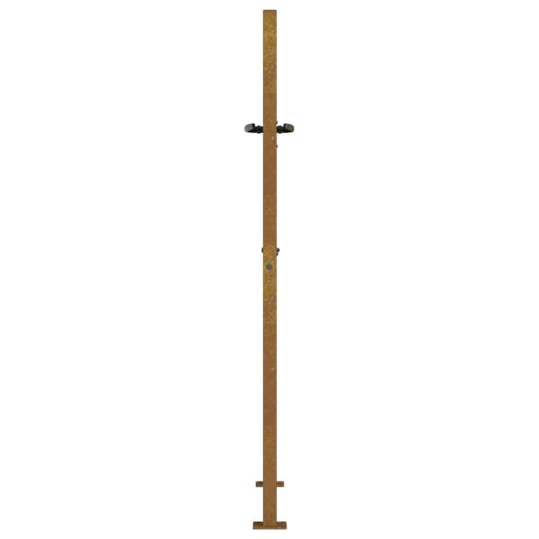 Gartentor 105x155 cm Cortenstahl Quadratisches Design
