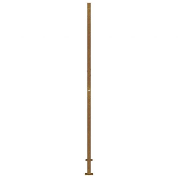 Gartentor 105x180 cm Cortenstahl Quadratisches Design