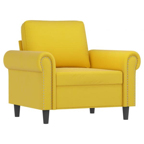 Sessel Gelb 60 cm Samt