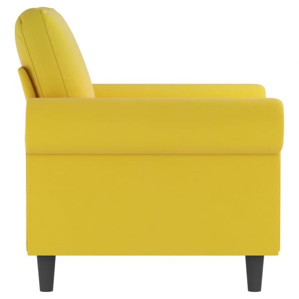 Sessel Gelb 60 cm Samt