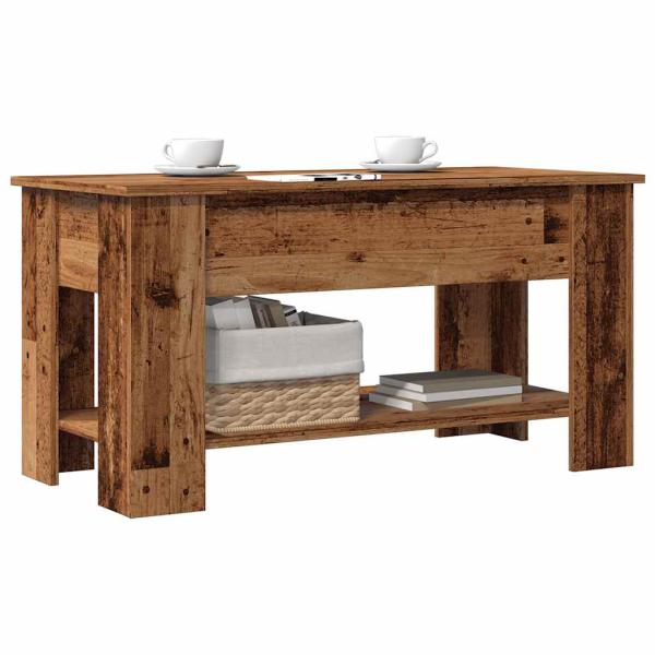 ARDEBO.de - Couchtisch Altholz-Optik 101x49x52 cm Holzwerkstoff