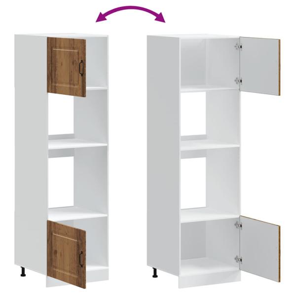 Herdumbauschränke 2 Stk. Lucca Altholz-Optik Holzwerkstoff