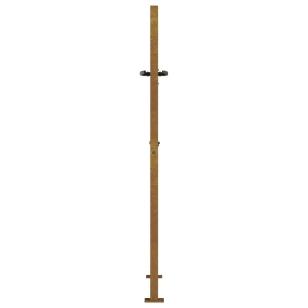 Gartentor 105x130 cm Cortenstahl Quadratisches Design