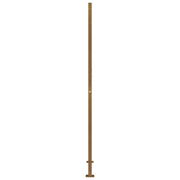 Gartentor 105x205 cm Cortenstahl Quadratisches Design