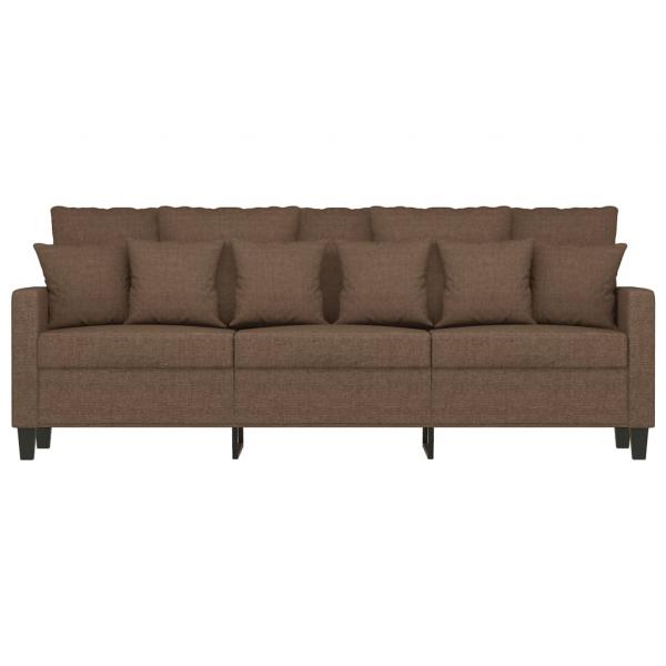 ARDEBO.de - 3-Sitzer-Sofa Braun 180 cm Stoff