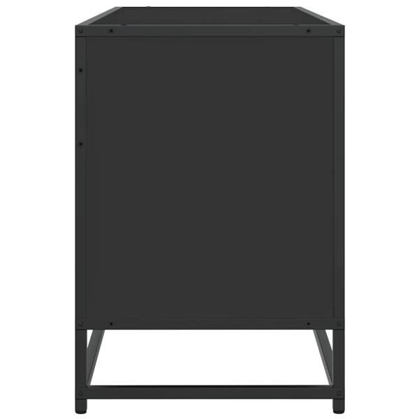 ARDEBO.de - TV-Schrank Schwarz 150x35x41 cm Holzwerkstoff und Metall