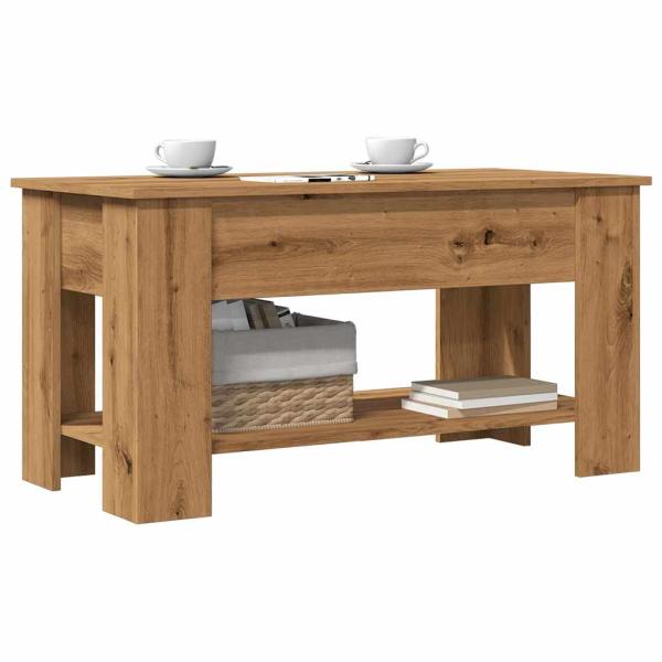 ARDEBO.de - Couchtisch Artisan-Eiche 101x49x52 cm Holzwerkstoff