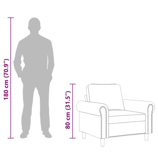 Sessel Weinrot 60 cm Samt