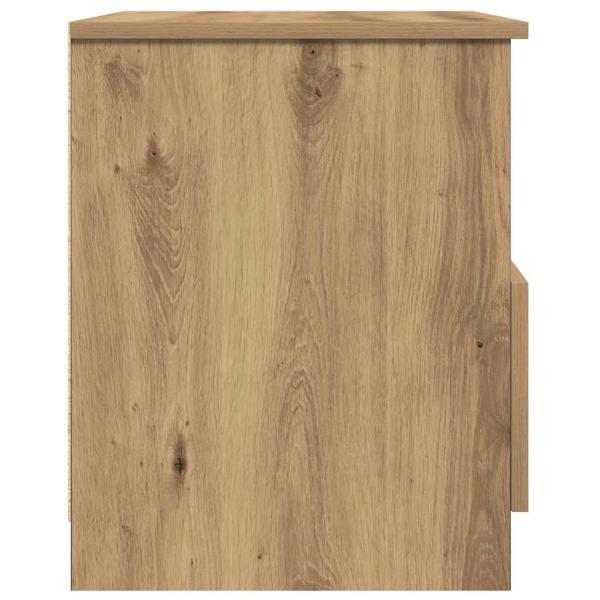 Nachttische 2 Stk. Artisan-Eiche 40x40x50 cm Holzwerkstoff