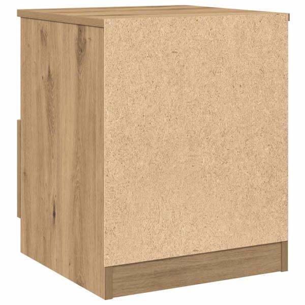 Nachttische 2 Stk. Artisan-Eiche 40x40x50 cm Holzwerkstoff