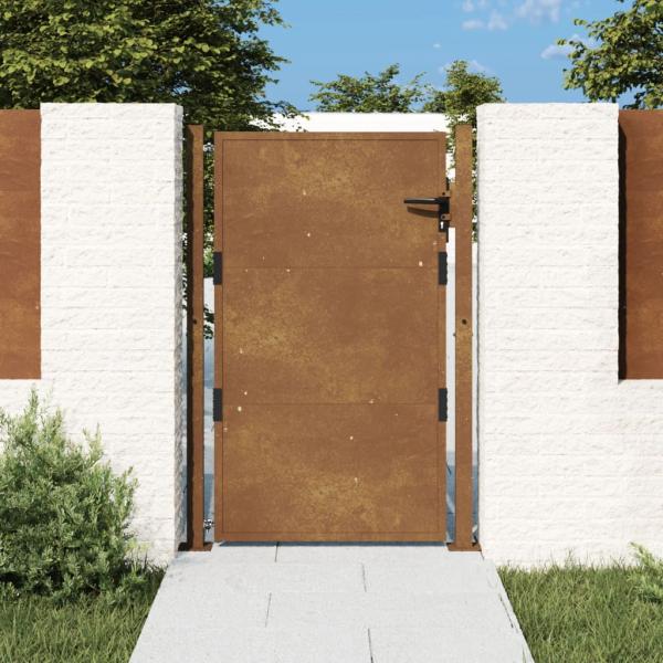 ARDEBO.de - Gartentor 105x155 cm Cortenstahl