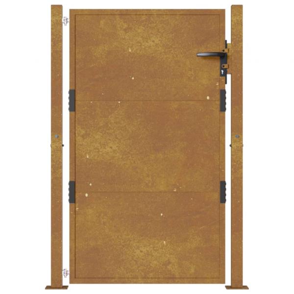 Gartentor 105x155 cm Cortenstahl