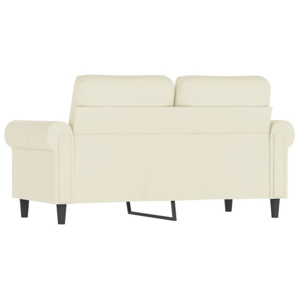 ARDEBO.de - 2-Sitzer-Sofa Creme 120 cm Samt