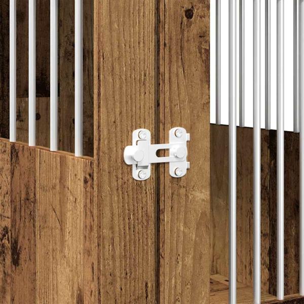 Hundekäfig im Möbelstil Altholz-Optik 55x80x68 cm Holzwerkstoff