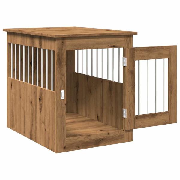 Hundekäfig im Möbelstil Artisan-Eiche 55x75x65 cm Holzwerkstoff