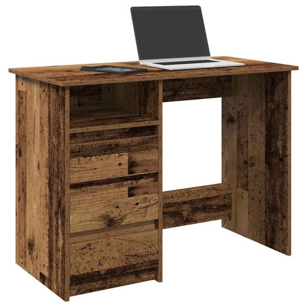 ARDEBO.de - Schreibtisch Altholz-Optik 102x50x75 cm Holzwerkstoff