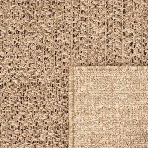 Teppich ZIZUR Beige 60x110 cm Jute-Optik Indoor und Outdoor